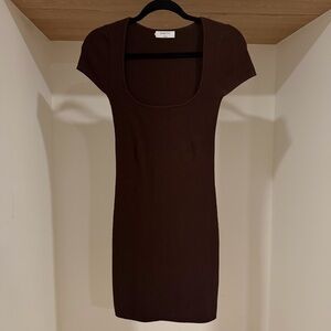 Aritzia Chocolate Mini Dress